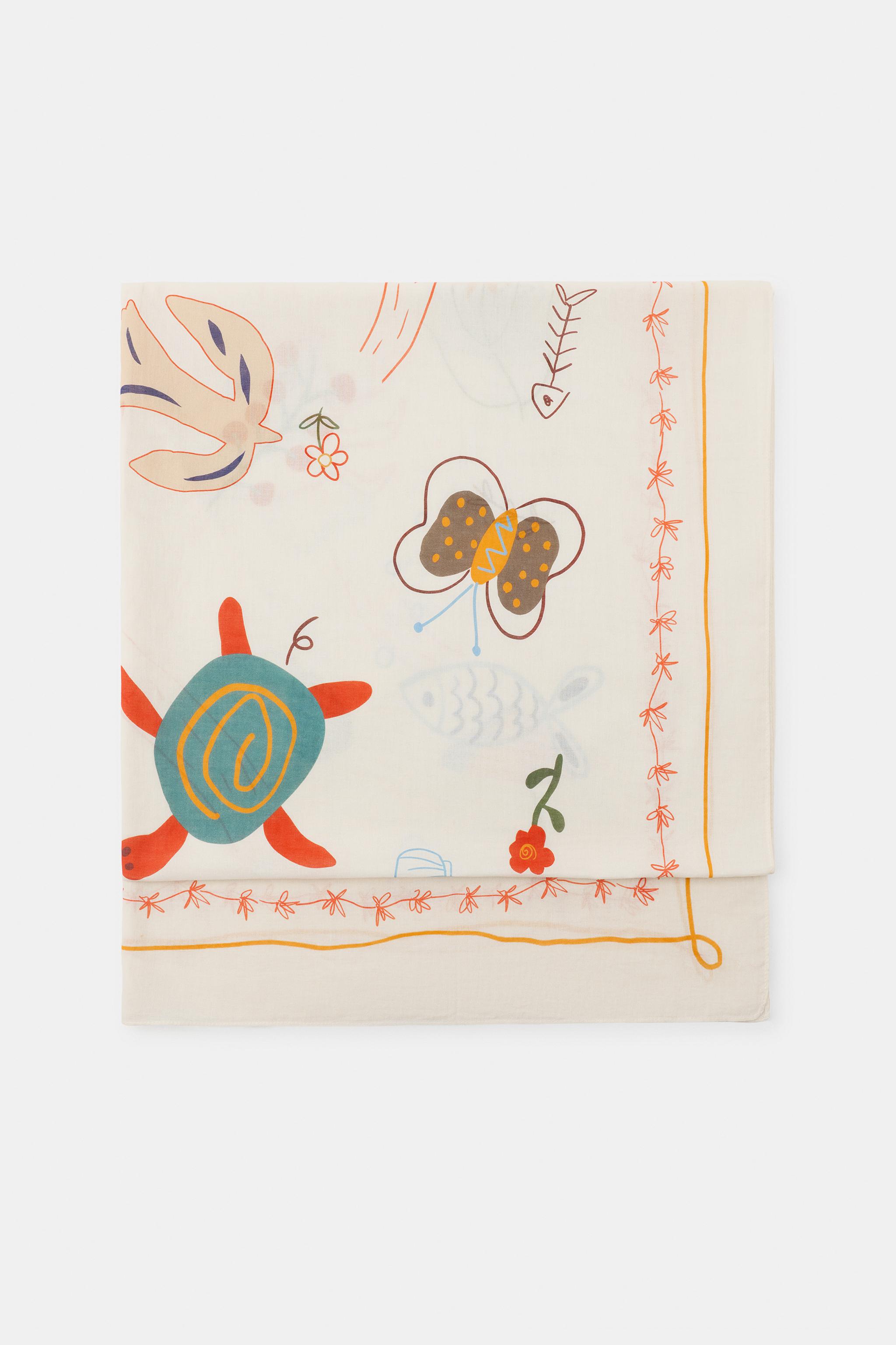 PATTERNED PRINT SCARF